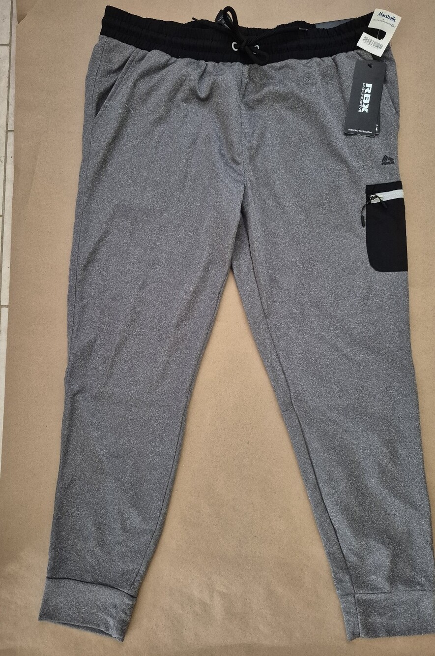 RBX Men's Heather Gray Athletic Jogger Pants